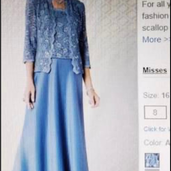 Mother of the Bride/grandmother Size 16. Removable jacket. - Picture 4 of 6